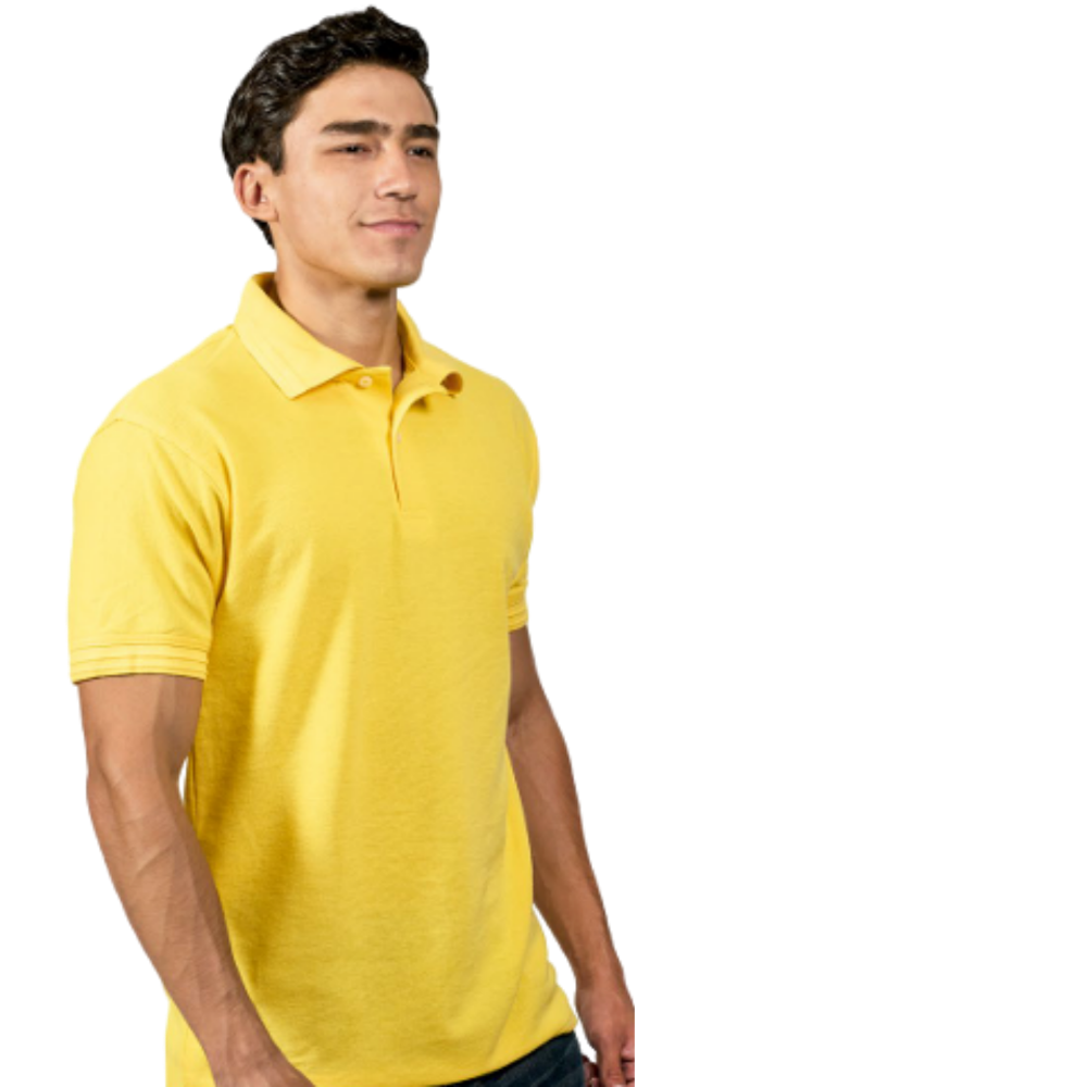Playera polo waffle básica para caballero plus