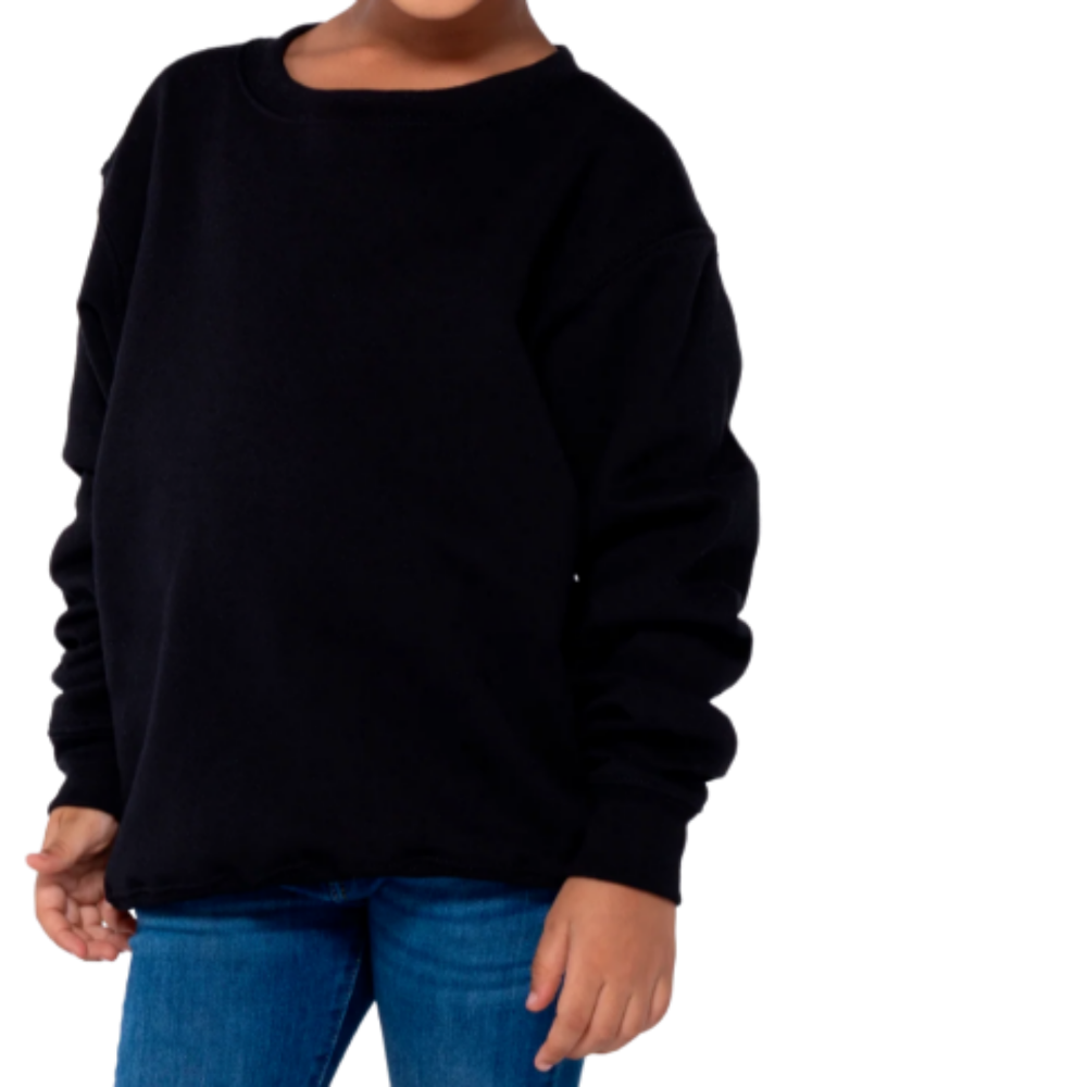 Sudadera cuello redondo unisex para niño