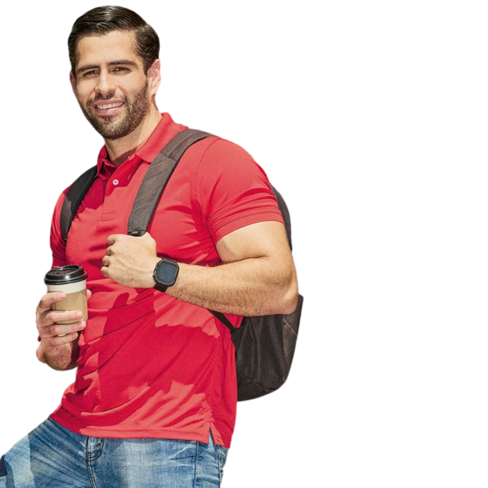 Playera polo essential regular para caballero plus