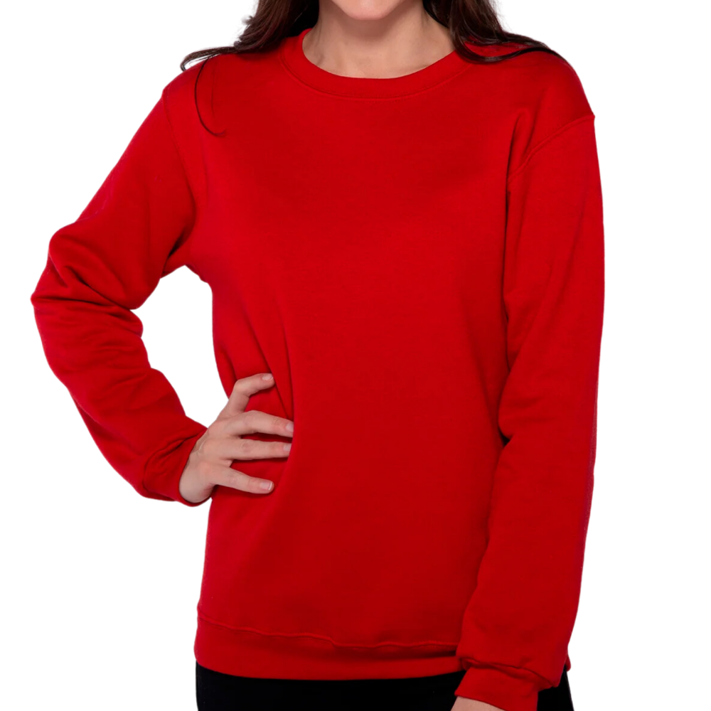 Sudadera cuello redondo unisex para adulto
