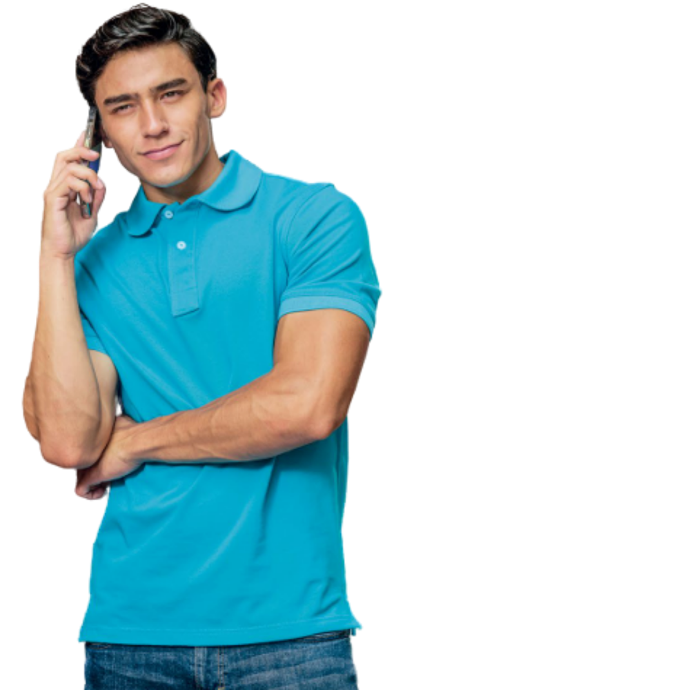 Playera polo fit regular para caballero plus