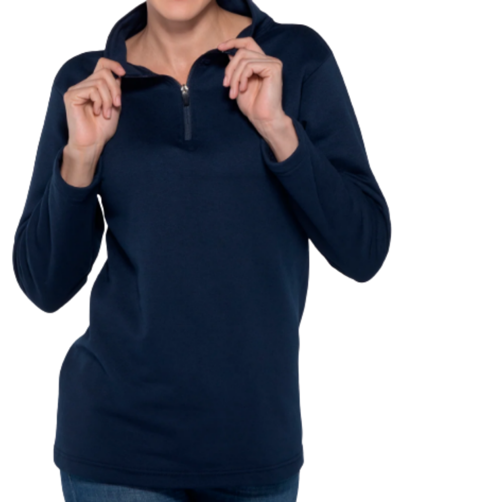 Sudadera con capucha, cangurera y 1/4 de cierre unisex para adulto plus