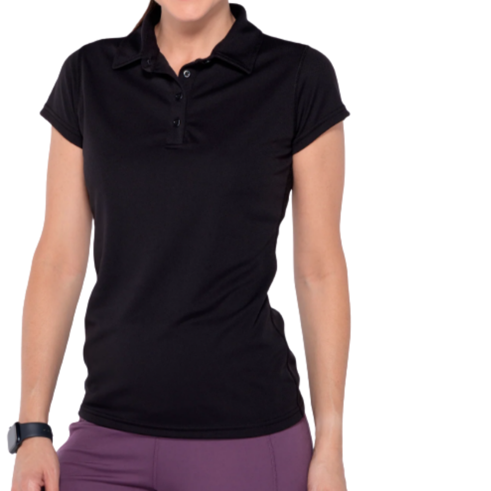 Playera tipo polo deportiva manga corta para dama