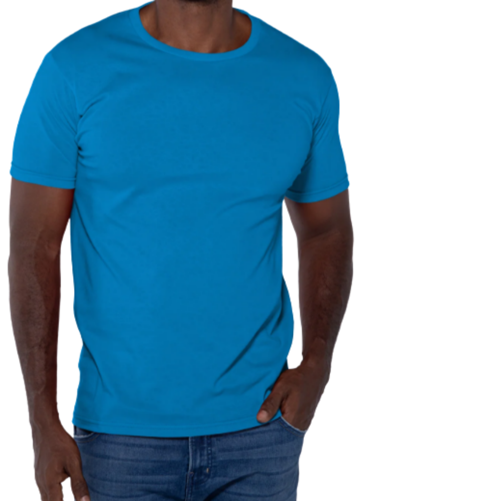 Playera cuello redondo manga corta para caballero mid weight