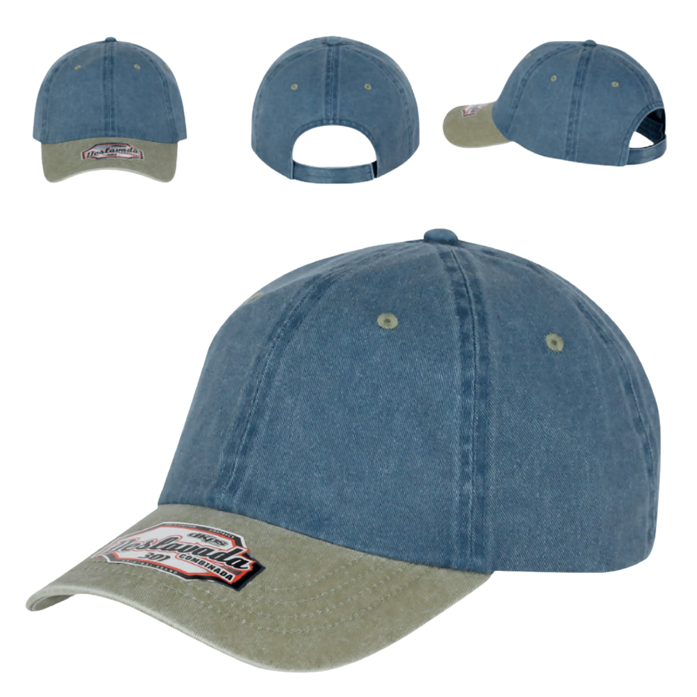 Gorra deslavada combinada