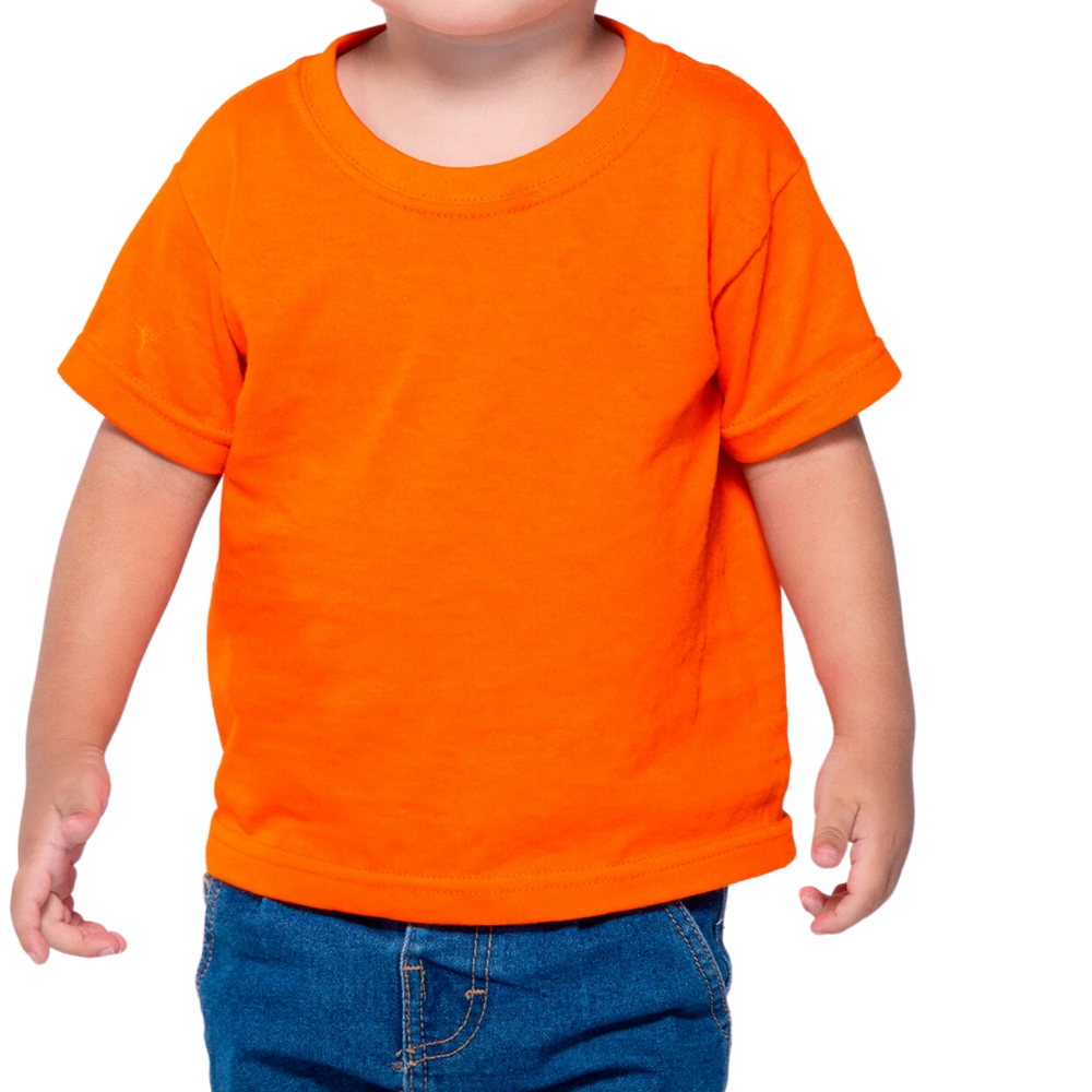 Playera peso completo cuello redondo manga corta unisex para bebé