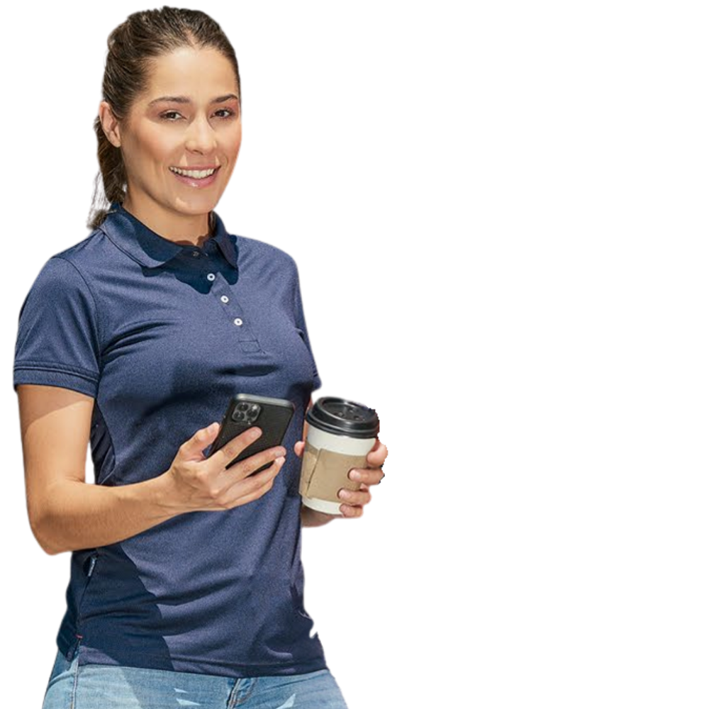 Playera polo essential regular para dama