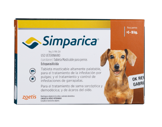Simparica - Perros De 5,1 Hasta 10 Kg