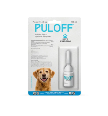 Puloff Antipulgas Y Garrapatas 21 - 40k