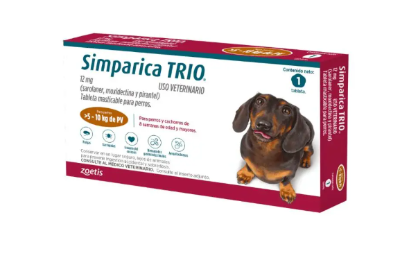 Simparica - TRIO Perros De 5 Hasta 10Kg 1 tab