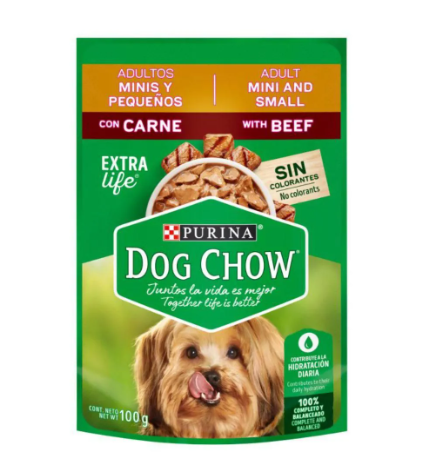 Dog chow comida humeda adulto, sabores surtidos x 100g