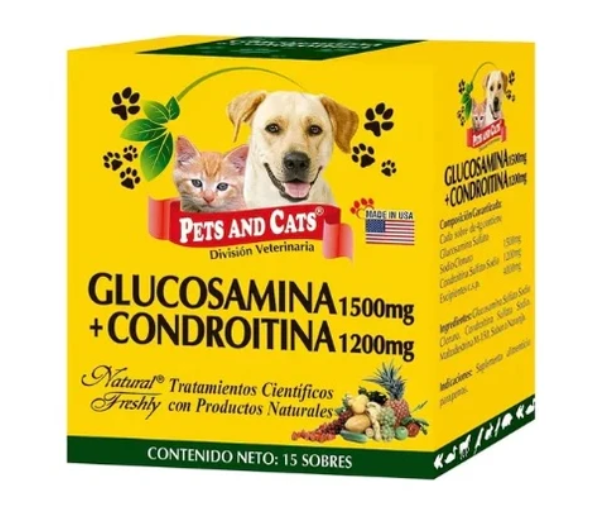 Suplemento Gato Y Perro Glucosamina + Condroitina X sobre