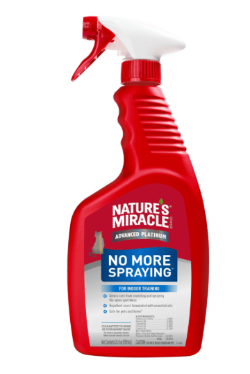 Repelente Quita Manchas Y Olores "No Más Marcas" Para Gato Nature's Miracle