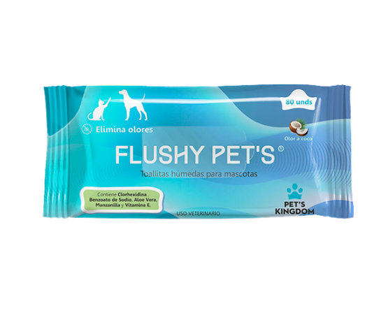 Pañitos Húmedos Para Perros Flushy pets