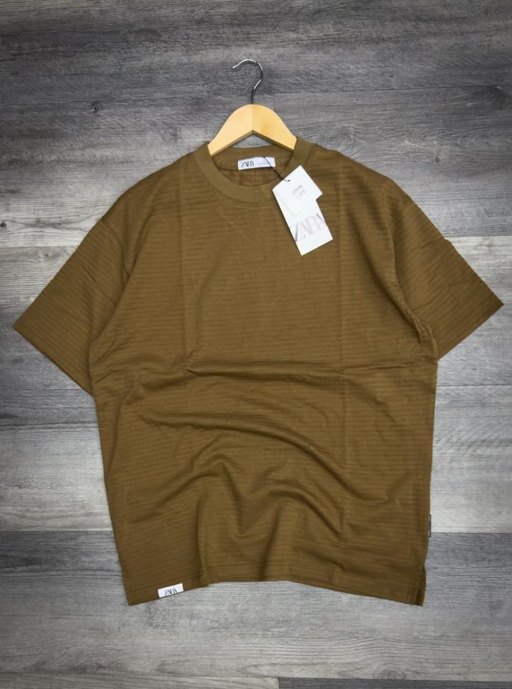 CAMISA ZARA OLD MONEY TEXTURIZADA MARRON