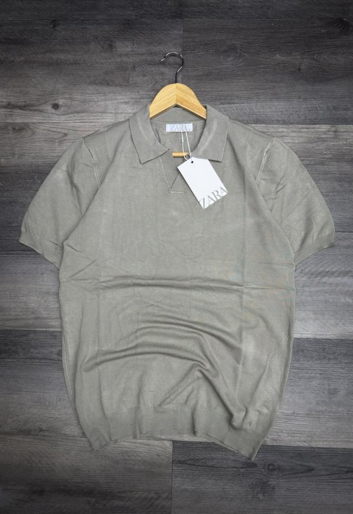 CAMISA ZARA OLD MONEY TIPO CHEMISE VERDE OLIVA CLARO