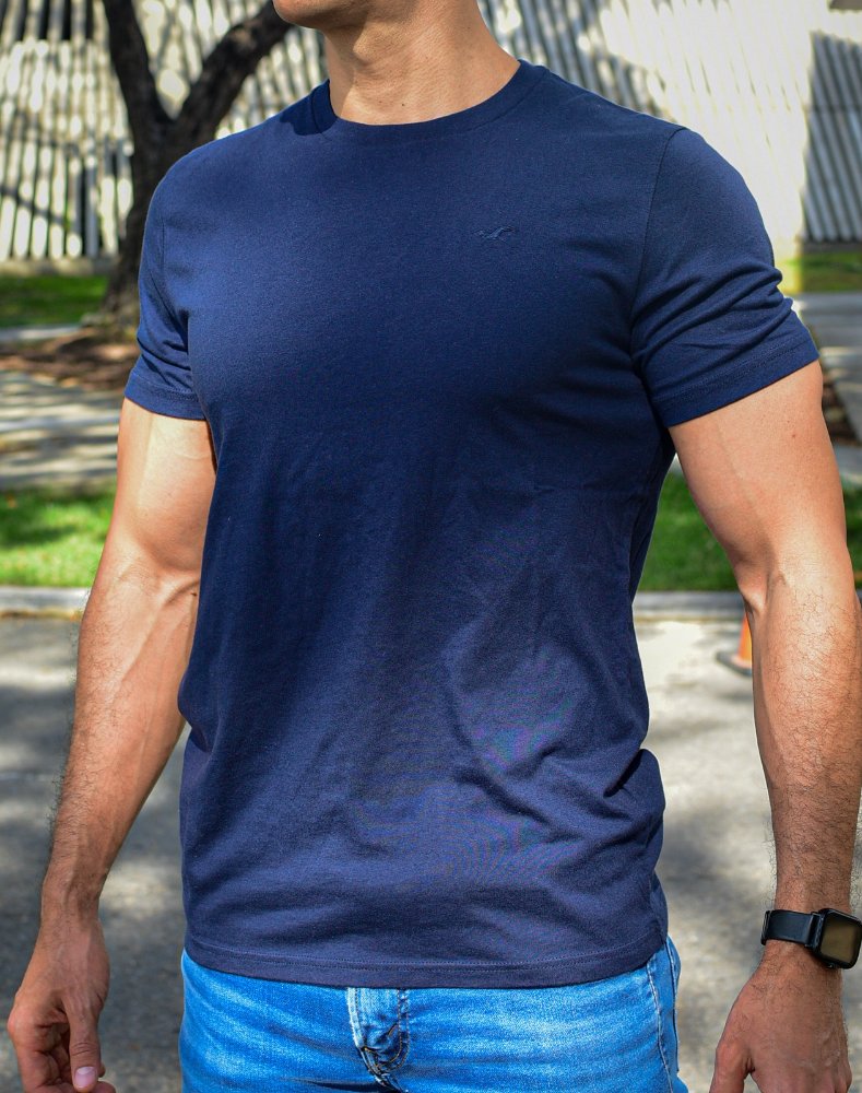 FRANELA AZUL MELANGE TALLA