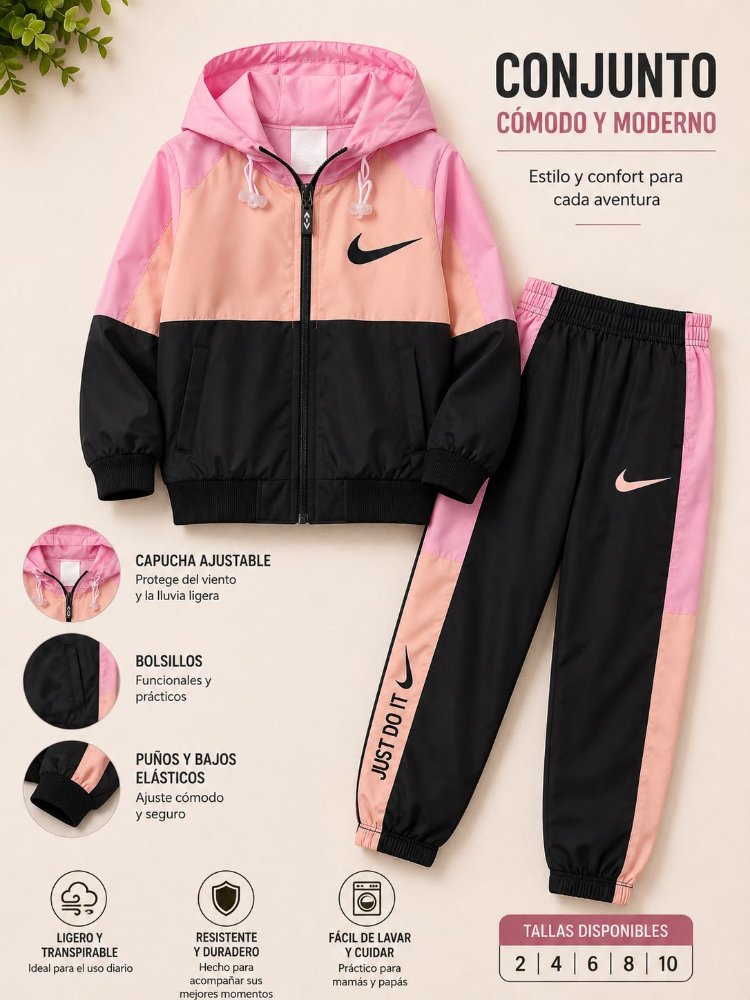 Conjunto Bomber para niñas