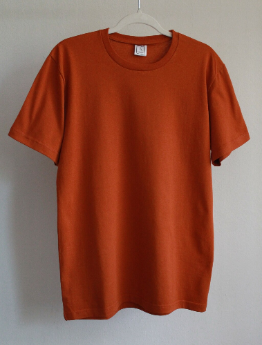camiseta durazno color ladrillo