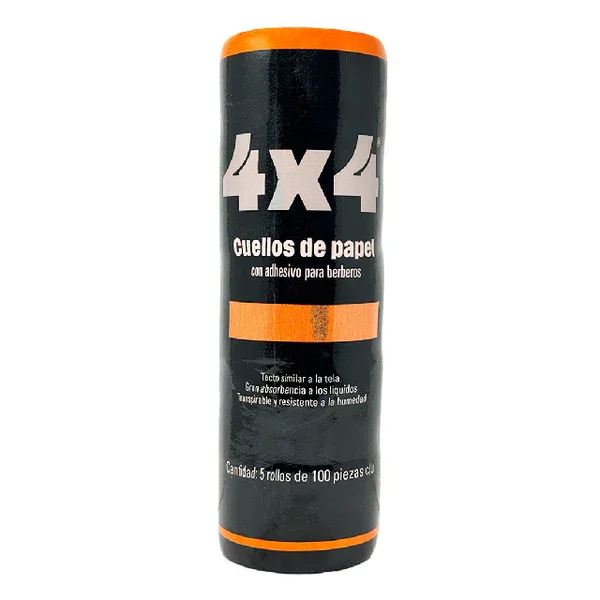 Papel Cuello 4X4 Naranja 5Pza
