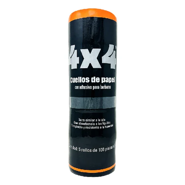 Papel Cuello 4X4 Negro 5Pza