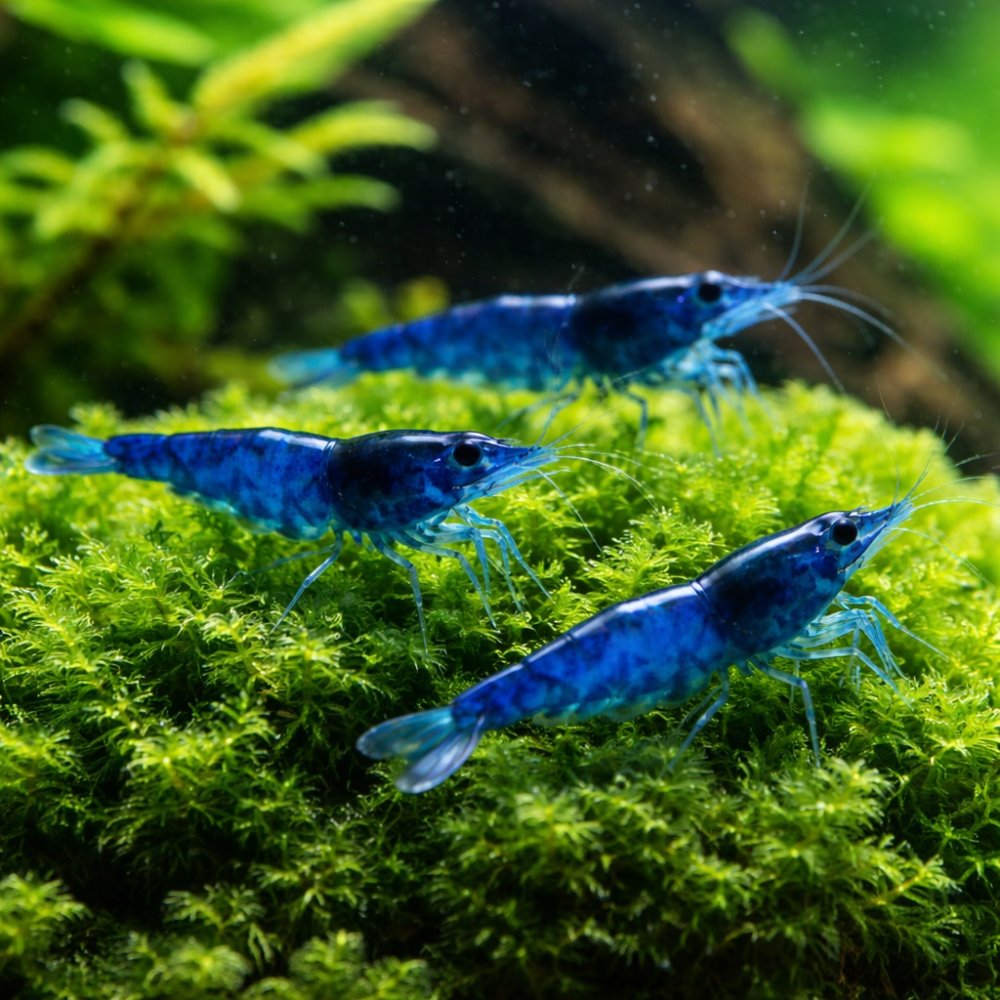 Gambas Neocaridinas Azules