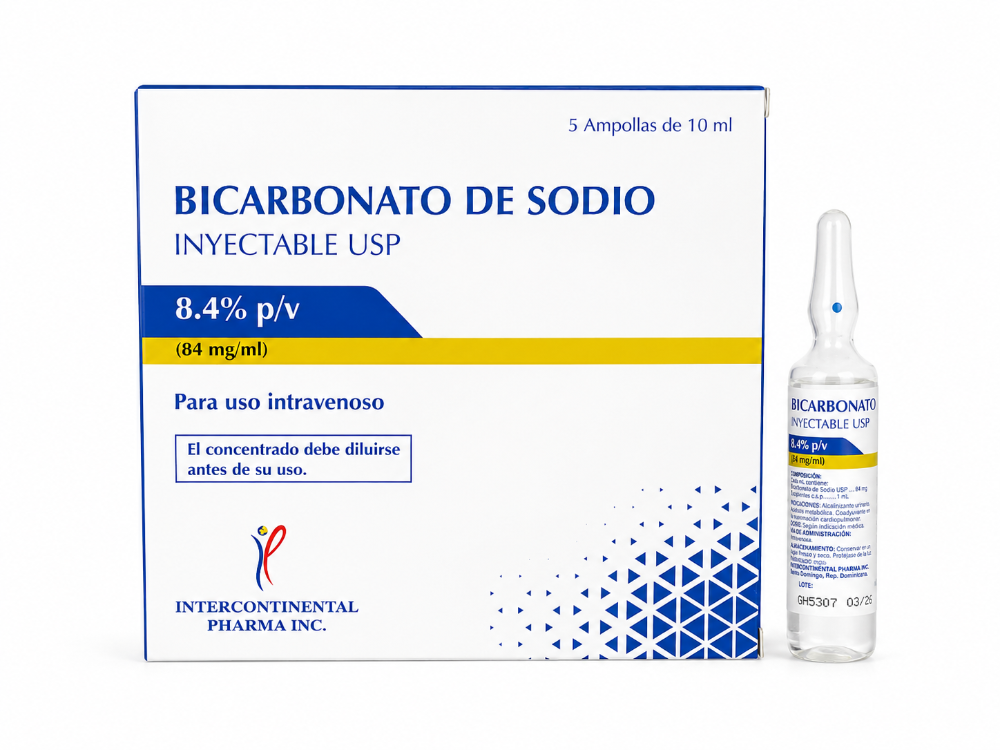AMPOLLA BICARBONATO DE SODIO