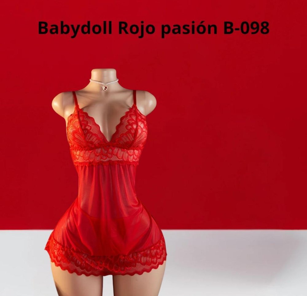 babydoll Rojo Pasion B-098