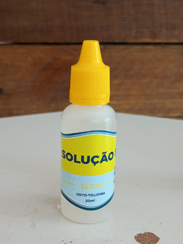 solução reagente cloro
