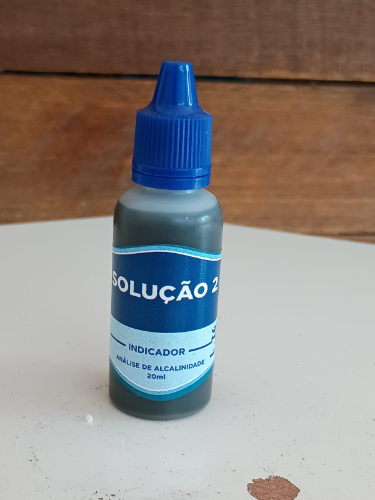 solução reagente alcalinidade