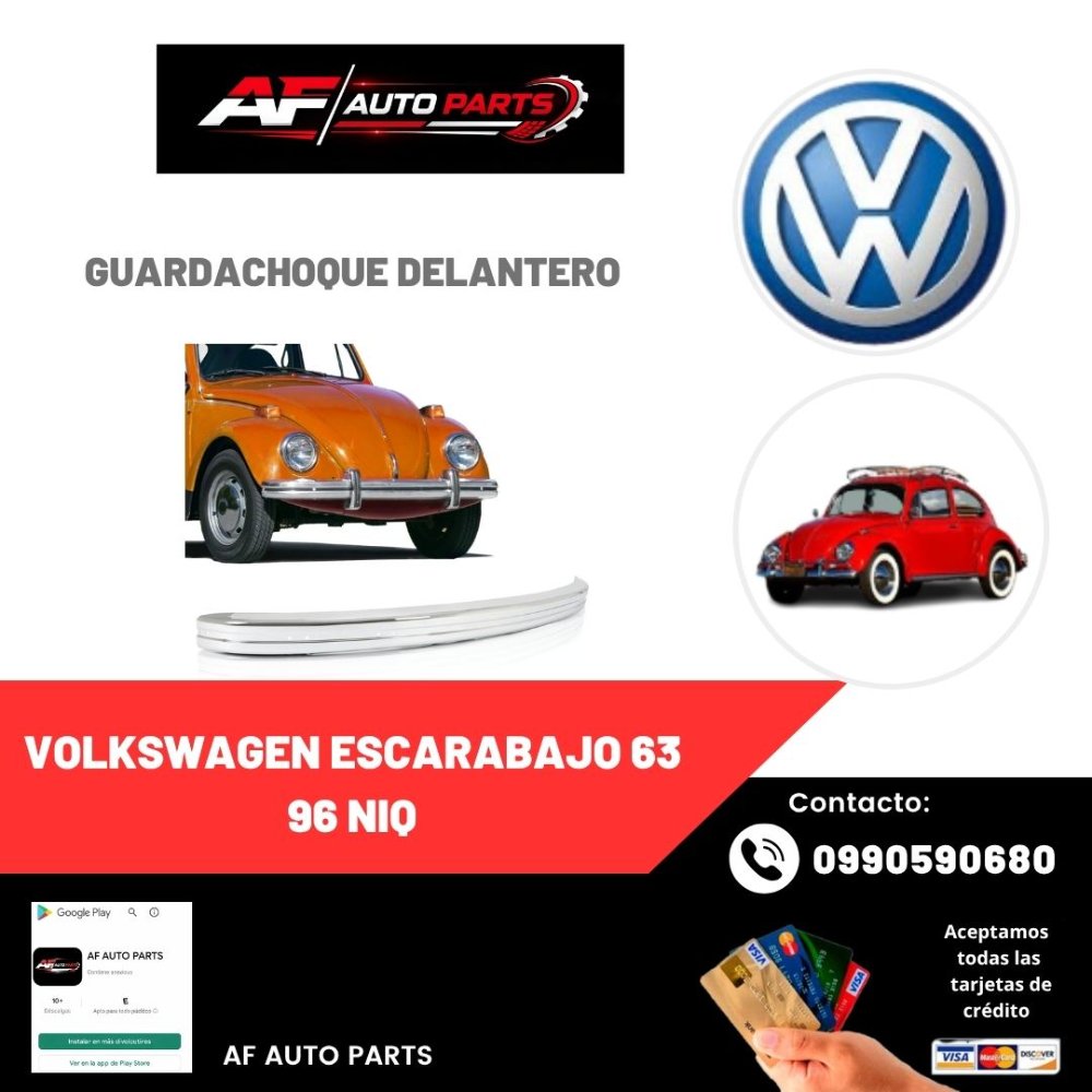 GUARDACHOQUE DEL VOLKSWAGEN ESCARABAJO 63 96 NIQ