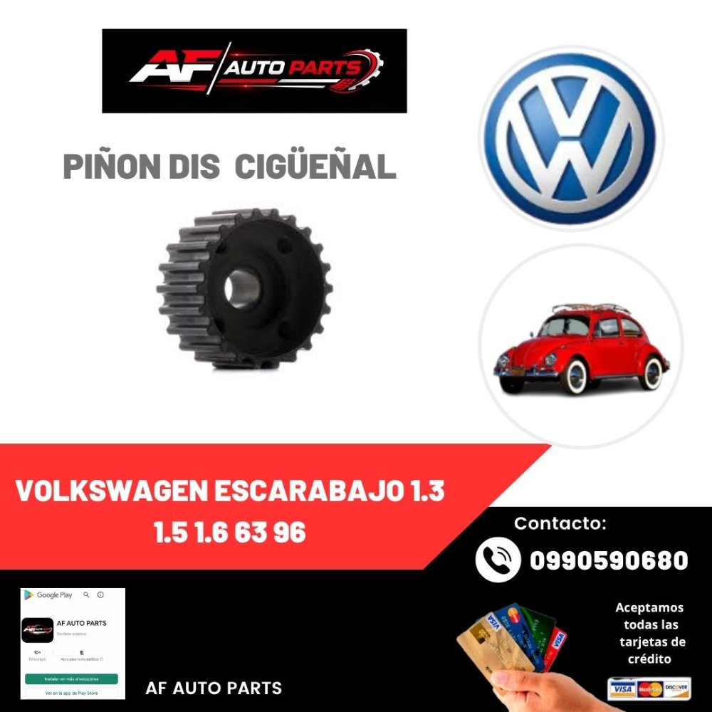 PIÑON DIS CIGÜEÑAL VOLKSWAGEN ESCARABAJO 1.3 1.5 1.6 63 96