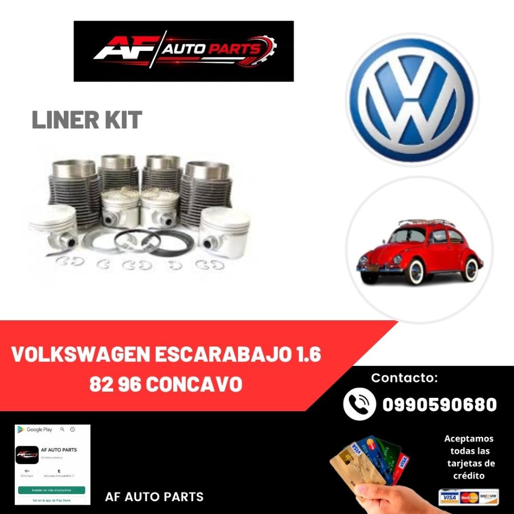 LINER KIT VOLKSWAGEN ESCARABAJO 1.6 82 96 CONCAVO
