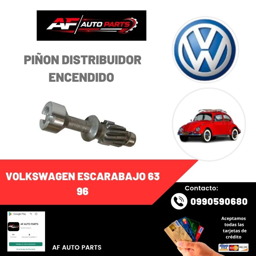 PIÑON DISTRIBUIDOR ENCENDIDO VOLKSWAGEN ESCARABAJO 63 96