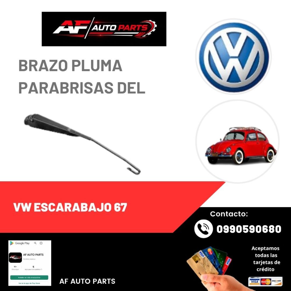 BRAZO PLUMA VOLKSWAGEN ESCARABAJO 63 96
