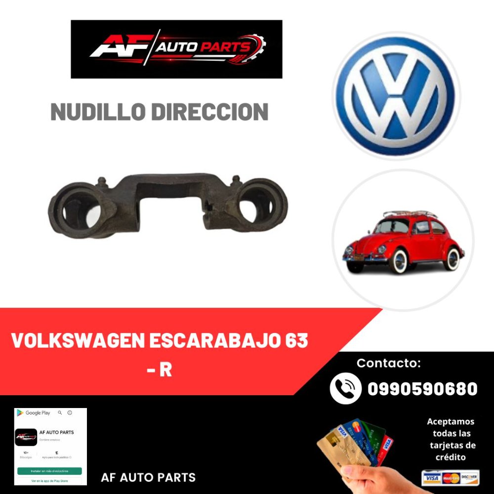 NUDILLO DIR VOLKSWAGEN ESCARABAJO 63 - R