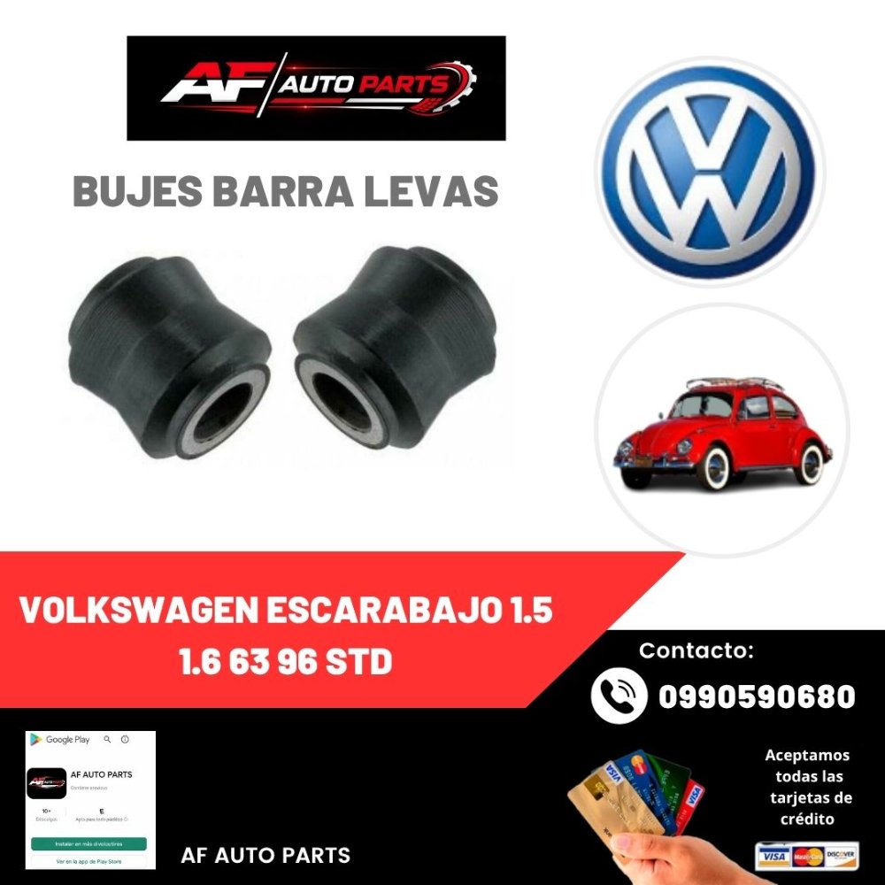 BUJES BARRA LEVAS VOLKSWAGEN ESCARABAJO 1.5 1.6 63 96 STD