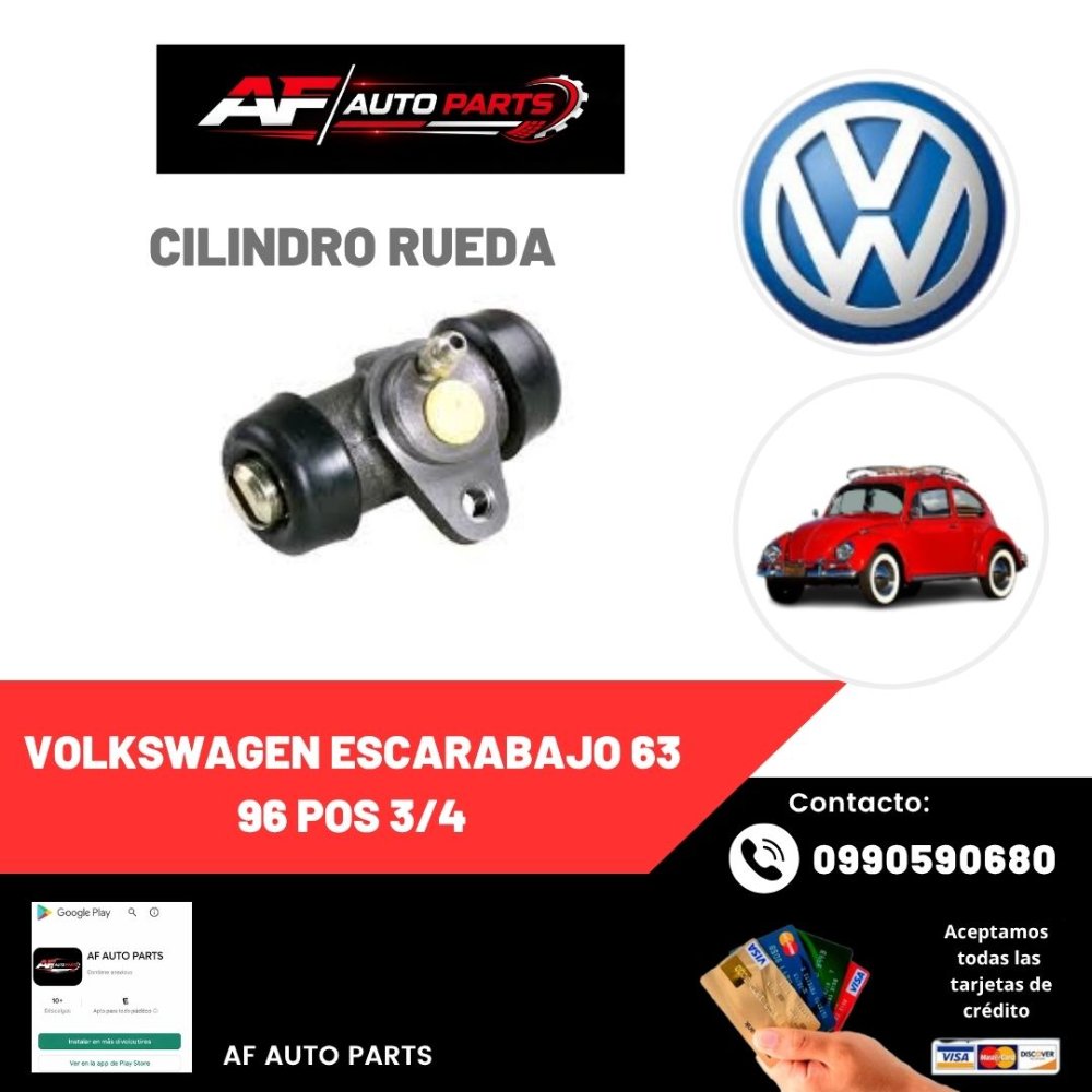 CILINDRO RUEDA VOLKSWAGEN ESCARABAJO 63 96 POS 3/4