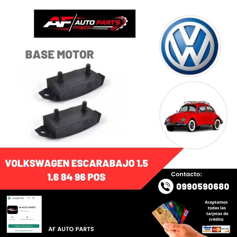 BASE MOTOR VOLKSWAGEN ESCARABAJO 1.5 1.6 84 96 POS