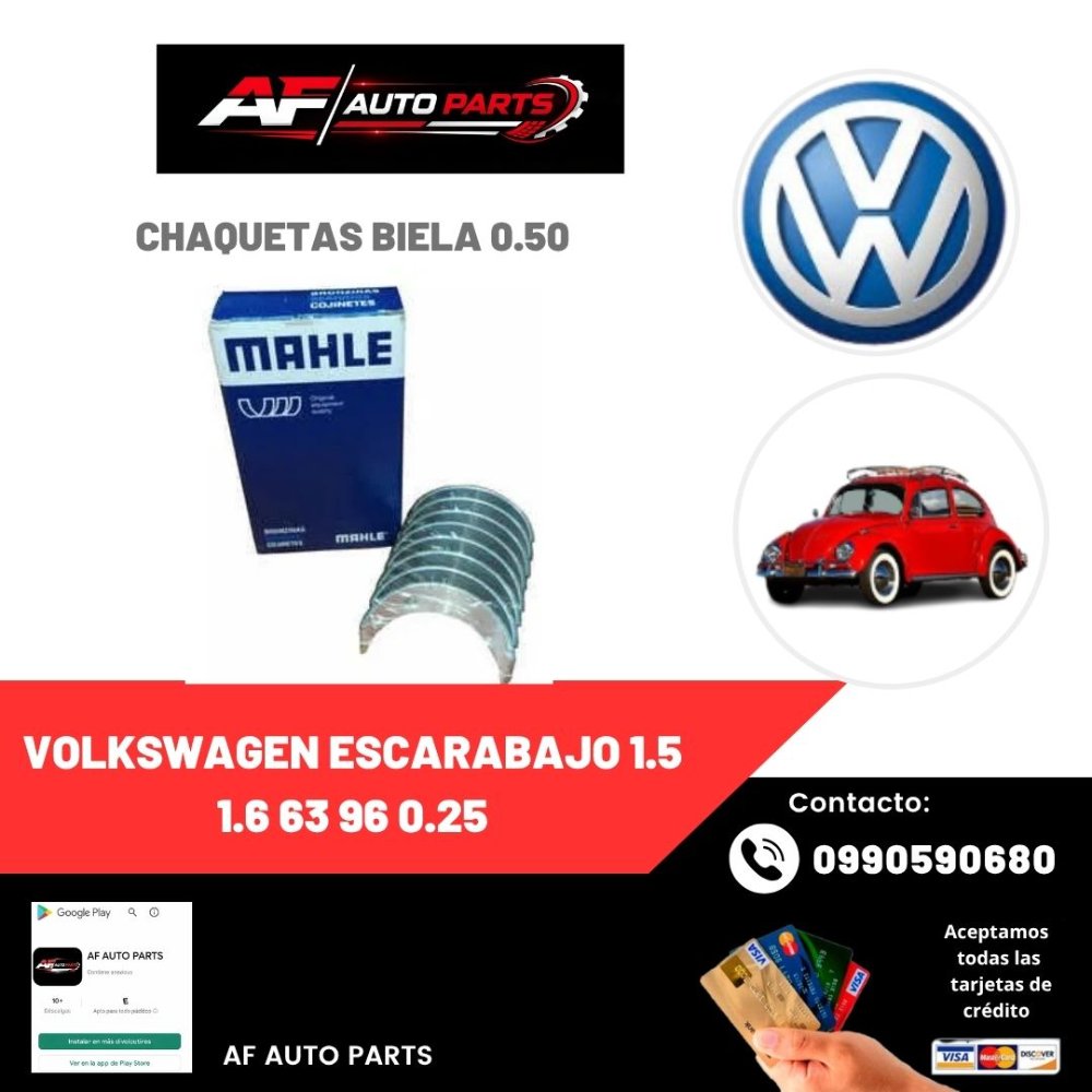 CHAQUETAS BIELA VOLKSWAGEN ESCARABAJO 1.5 1.6 63 96 0.50