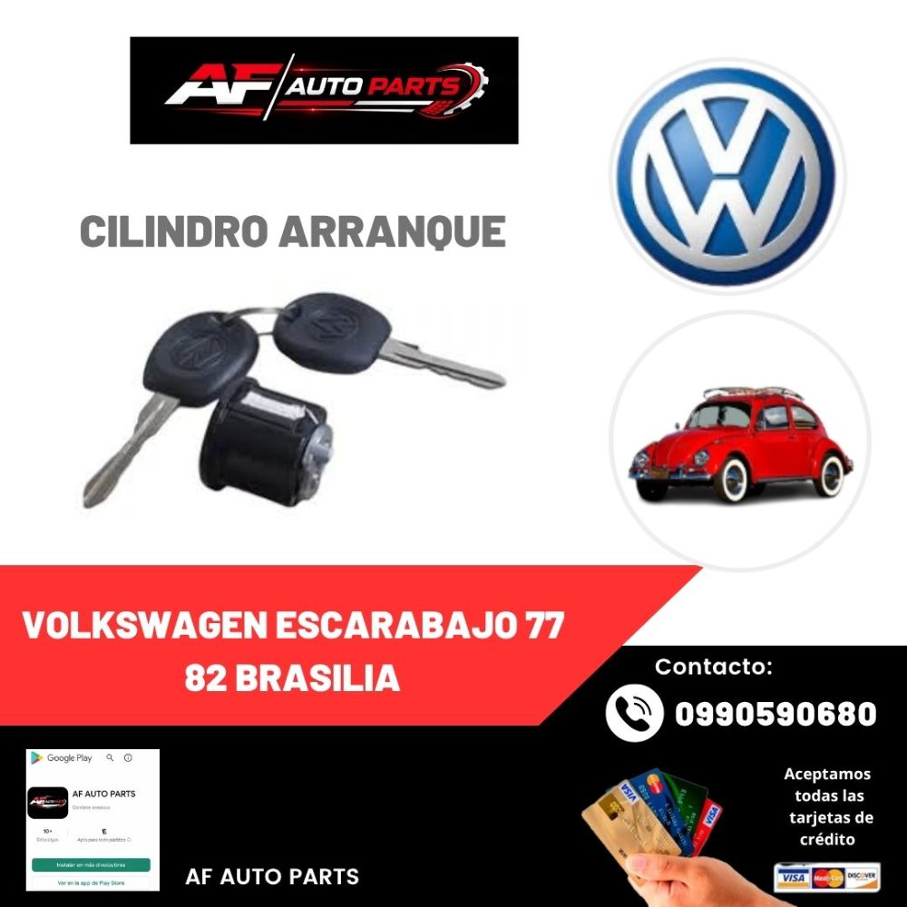CILINDRO ARRANQUE VOLKSWAGEN ESCARABAJO 77 82 BRASILIA