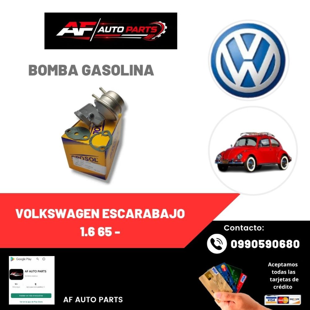 BOMBA GASOLINA VOLKSWAGEN ESCARABAJO 1.6 65 -