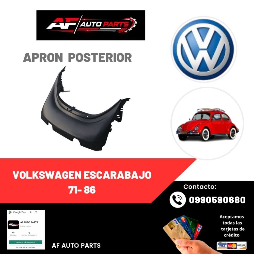 APRON VOLKSWAGEN ESCARABAJO 71 86 POS