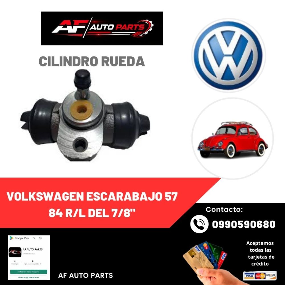 CILINDRO RUEDA VOLKSWAGEN ESCARABAJO 57 84 R/L DEL 7/8"