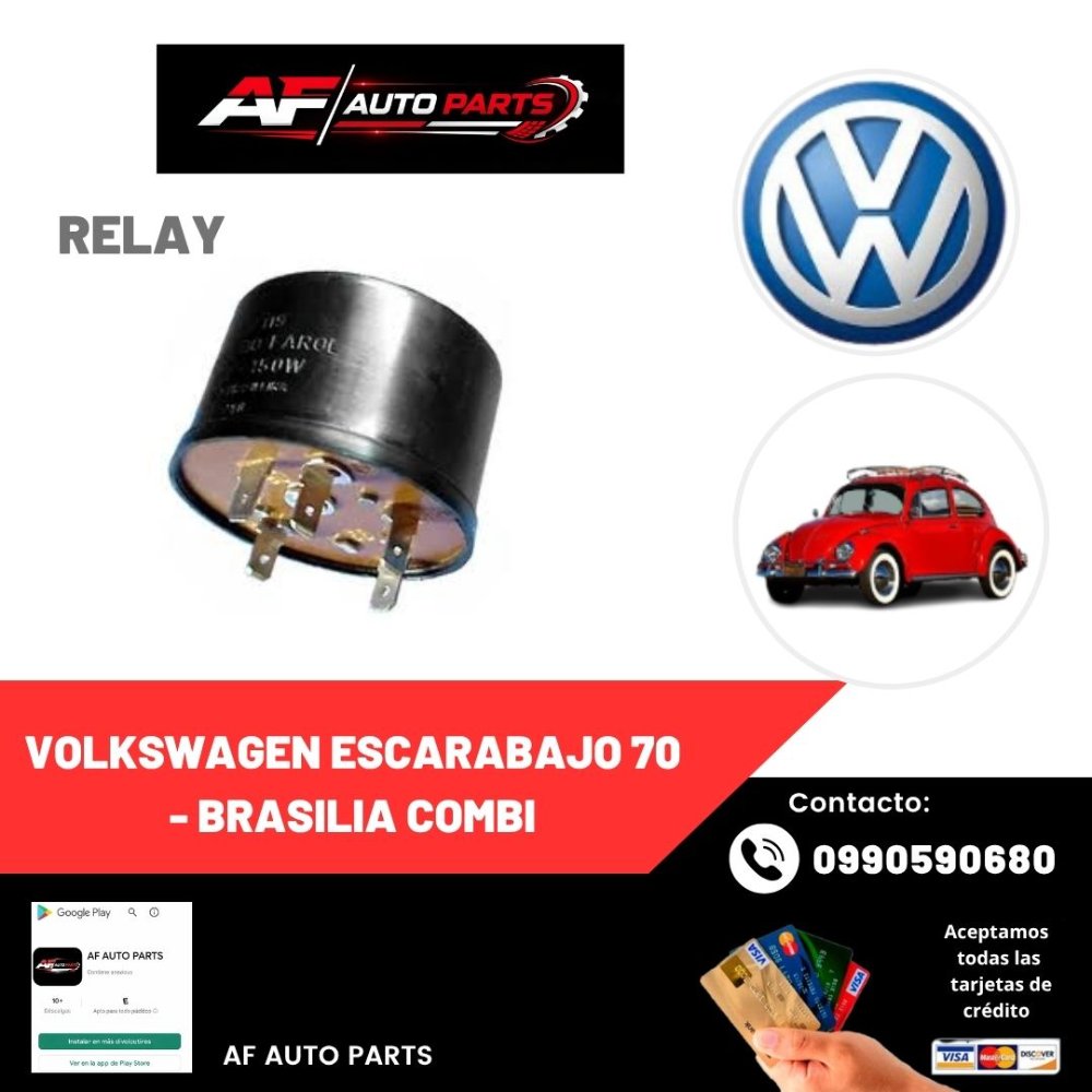 RELAY VOLKSWAGEN ESCARABAJO 70 - BRASILIA COMBI