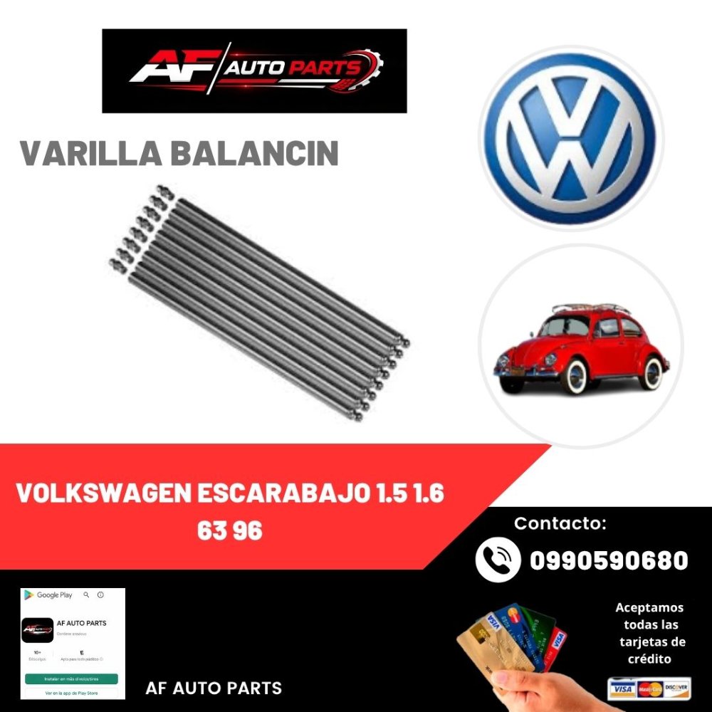 VARILLA BALANCIN VOLKSWAGEN ESCARABAJO 1.5 1.6 63 96