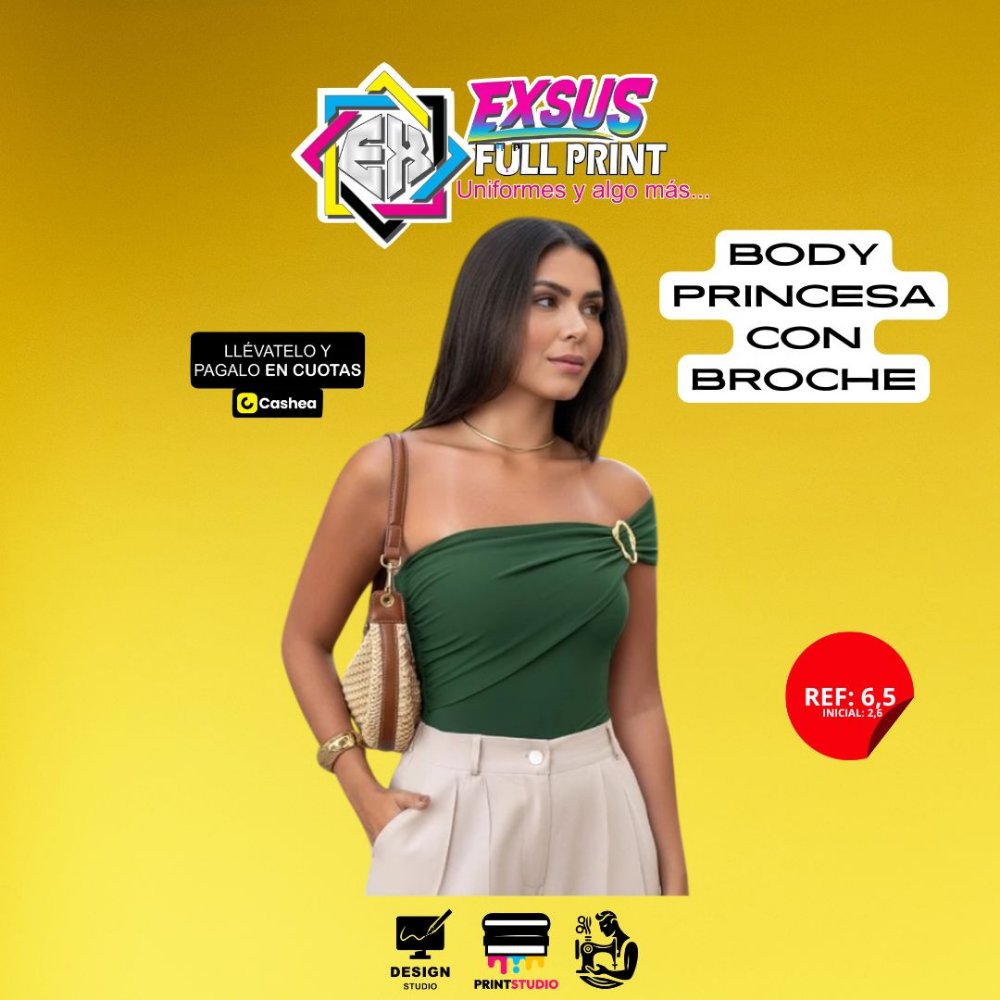 BODY PRINCESA CON BROCHE
