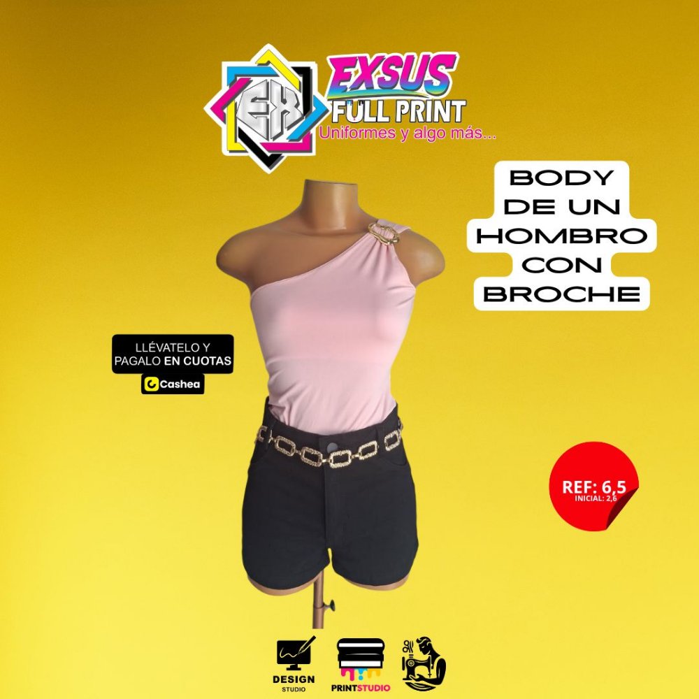 BODY DE UN HOMBRO CON BROCHE