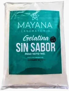 Gelatina sin sabor