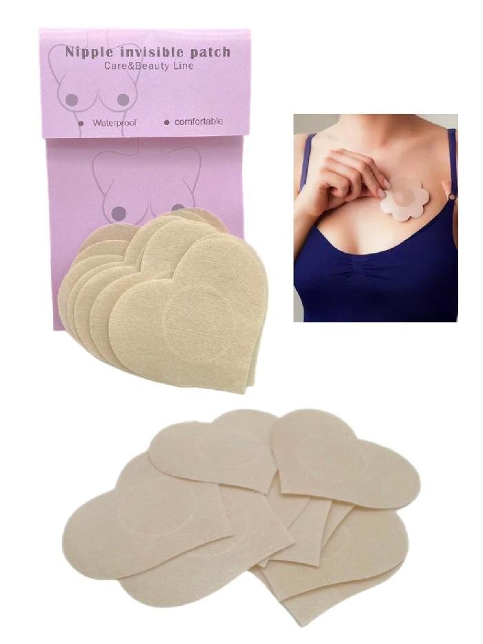 CUBRE PEZON FORMA DE CORAZON WATERPROOF TONO PIEL